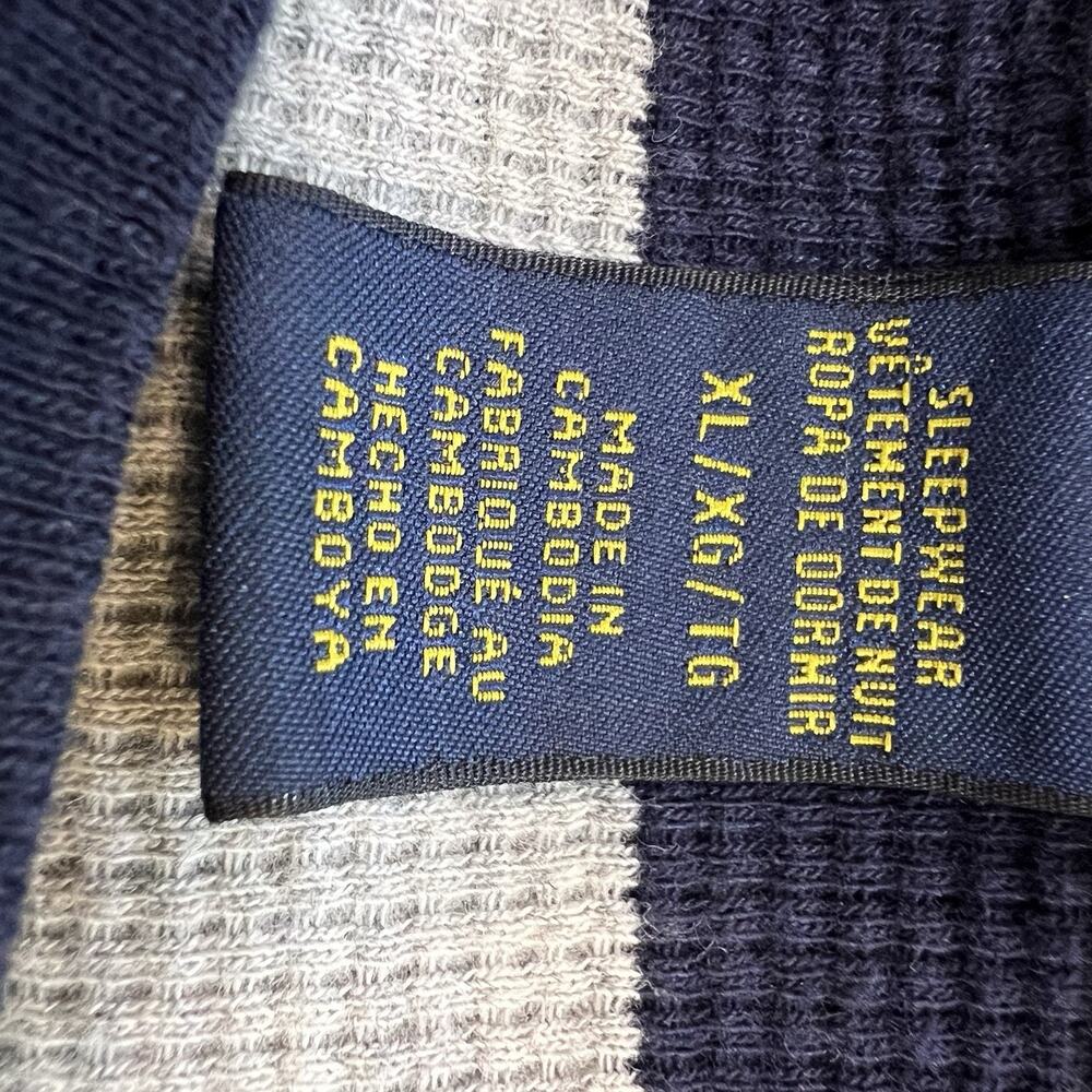 Polo Ralph Lauren men’s size XL blue stripe long sleeve thermal‎ sleepwear shirt - Picture 5 of 6